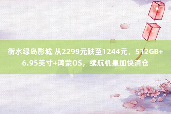 衡水绿岛影城 从2299元跌至1244元，512GB+6.95英寸+鸿蒙OS，续航机皇加快清仓
